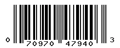UPC 070970479403 barcode image