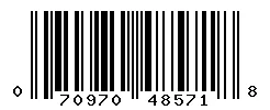 UPC barcode 070970485718