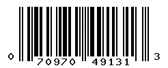 UPC barcode 070970491313