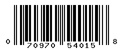 UPC barcode number 070970540158