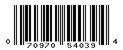 UPC barcode number 070970540394