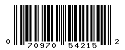 UPC barcode number 070970542152