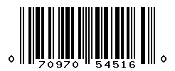 UPC barcode number 070970545160