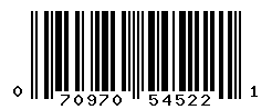 UPC barcode number 070970545221