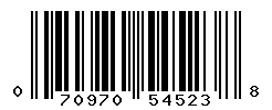 UPC barcode number 070970545238