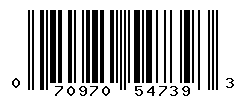UPC barcode number 070970547393