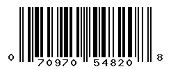 UPC barcode number 070970548208