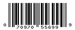 UPC barcode number 070970556999