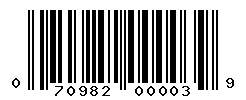 UPC barcode number 070982000039