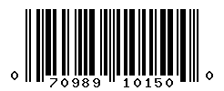 UPC barcode number 070989101500