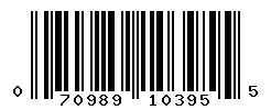 UPC barcode number 070989103955