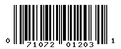 071072012031 barcode