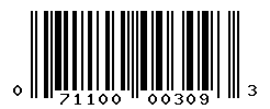 UPC barcode number 071100003093