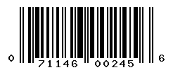 UPC barcode number 071146002456
