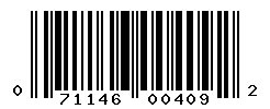 UPC barcode number 071146004092