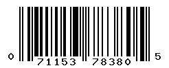 upc 071153783805 barcode image