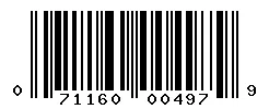 UPC barcode 071160004979