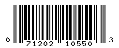 UPC barcode 071202105503
