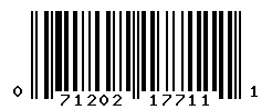 UPC barcode number 071202177111