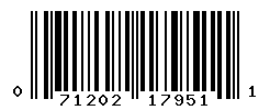 UPC barcode number 071202179511