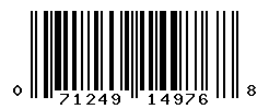 UPC barcode number 071249149768