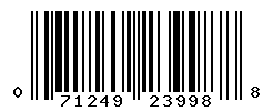 UPC barcode number 071249239988