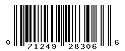 UPC barcode number 071249283066