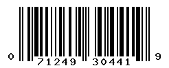 upc 071249304419 barcode image