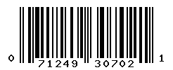 UPC barcode number 071249307021