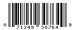 UPC barcode number 071249307649