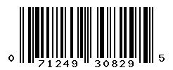 UPC barcode number 071249308295