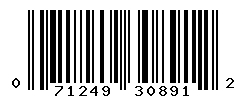 UPC barcode number 071249308912