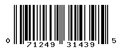 UPC barcode number 071249314395