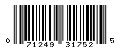 UPC barcode number 071249317525