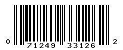 UPC barcode number 071249331262