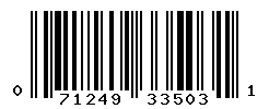 UPC barcode number 071249335031