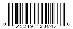 UPC barcode number 071249338476