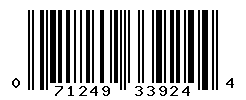 UPC barcode number 071249339244