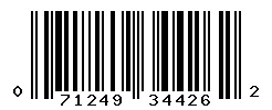 UPC barcode 071249344262
