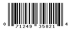 UPC barcode number 071249358214