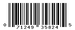 UPC barcode number 071249358245