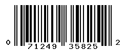 UPC barcode number 071249358252