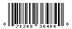 UPC barcode number 071249364840