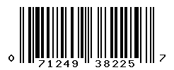 UPC barcode number 071249382257