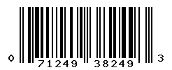 UPC barcode number 071249382493