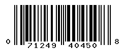 UPC barcode number 071249404508