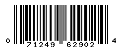 UPC barcode number 071249629024