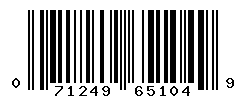 UPC barcode number 071249651049