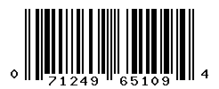 UPC barcode number 071249651094