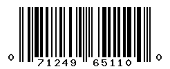 UPC barcode number 071249651100